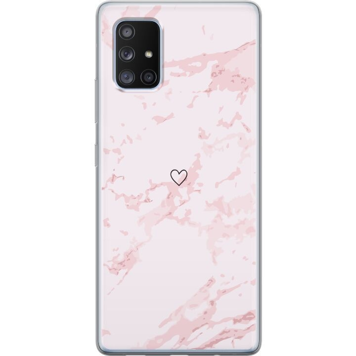 Mobilskal till Samsung Galaxy A71 5G med Rosa Hjärta motiv i gruppen SMARTPHONE & SURFPLATTOR / Mobilskydd / Samsung hos TP E-commerce Nordic AB (A60115)