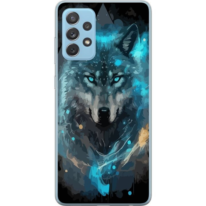 Mobilskal till Samsung Galaxy A72 5G med Varg motiv i gruppen SMARTPHONE & SURFPLATTOR / Mobilskydd / Samsung hos TP E-commerce Nordic AB (A60151)