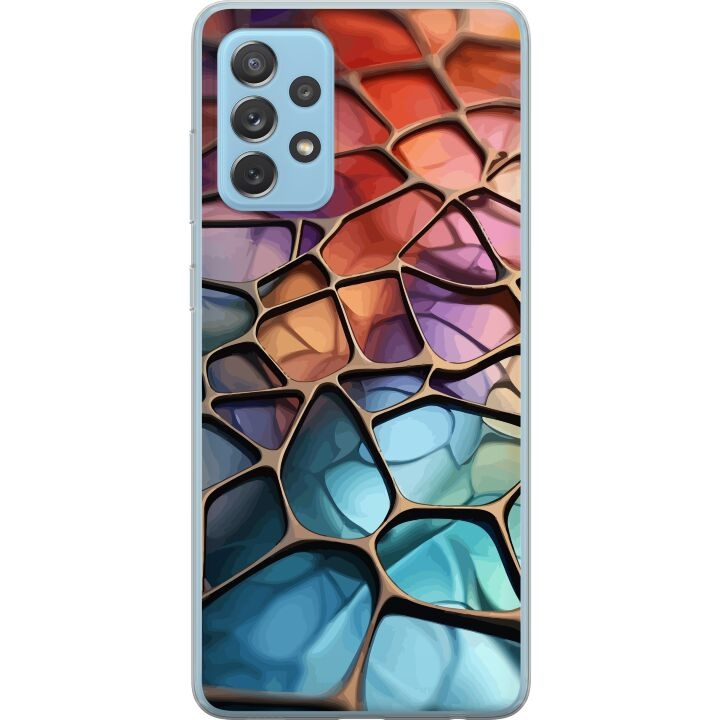 Mobilskal till Samsung Galaxy A72 5G med Metalliskt mönster motiv i gruppen SMARTPHONE & SURFPLATTOR / Mobilskydd / Samsung hos TP E-commerce Nordic AB (A60156)