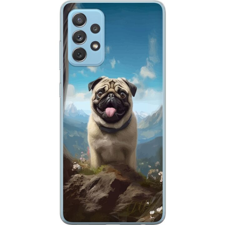 Mobilskal till Samsung Galaxy A72 5G med Glad Hund motiv i gruppen SMARTPHONE & SURFPLATTOR / Mobilskydd / Samsung hos TP E-commerce Nordic AB (A60164)
