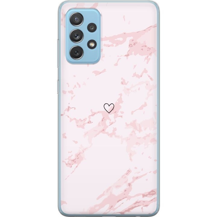 Mobilskal till Samsung Galaxy A72 5G med Rosa Hjärta motiv i gruppen SMARTPHONE & SURFPLATTOR / Mobilskydd / Samsung hos TP E-commerce Nordic AB (A60169)