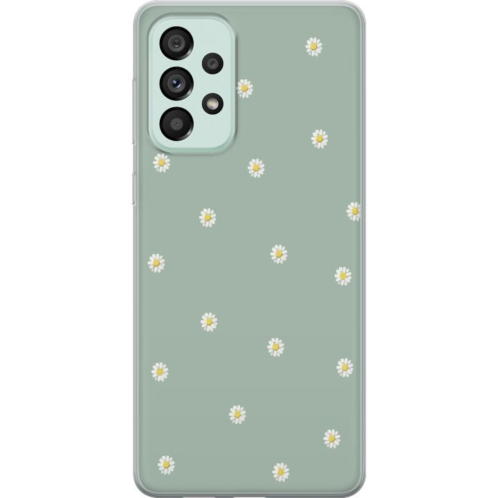 Mobilskal till Samsung Galaxy A73 5G med Prästkragar motiv i gruppen SMARTPHONE & SURFPLATTOR / Mobilskydd / Samsung hos TP E-commerce Nordic AB (A60177)