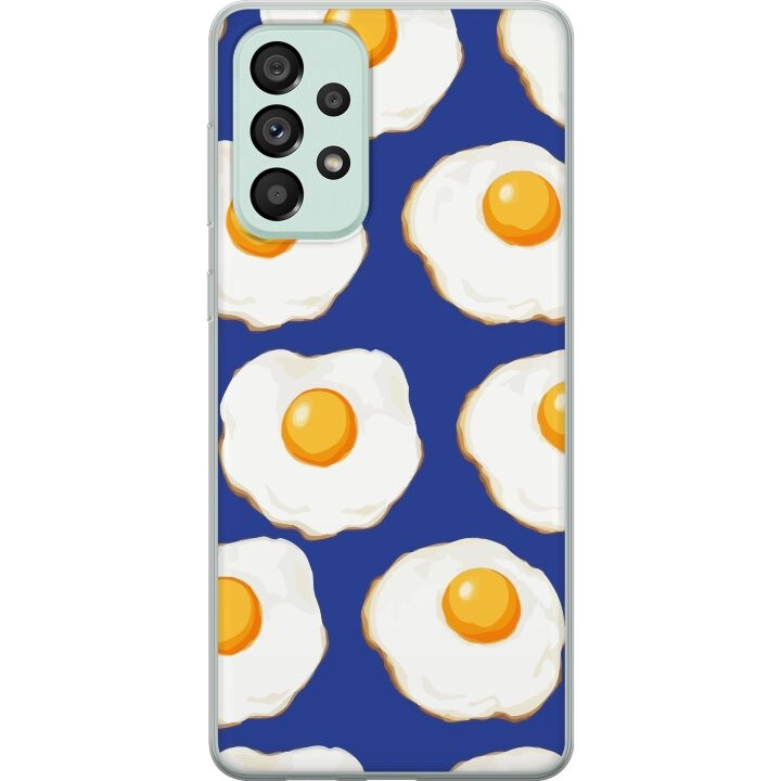 Mobilskal till Samsung Galaxy A73 5G med Stekta ägg motiv i gruppen SMARTPHONE & SURFPLATTOR / Mobilskydd / Samsung hos TP E-commerce Nordic AB (A60179)