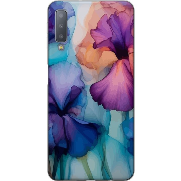 Mobilskal till Samsung Galaxy A7 (2018) med Magiska blommor motiv i gruppen SMARTPHONE & SURFPLATTOR / Mobilskydd / Samsung hos TP E-commerce Nordic AB (A60203)