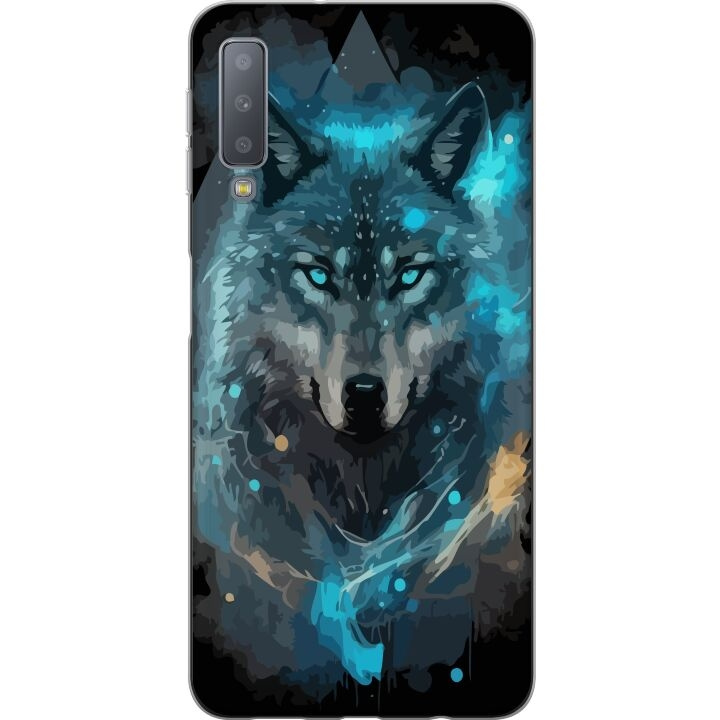 Mobilskal till Samsung Galaxy A7 (2018) med Varg motiv i gruppen SMARTPHONE & SURFPLATTOR / Mobilskydd / Samsung hos TP E-commerce Nordic AB (A60205)