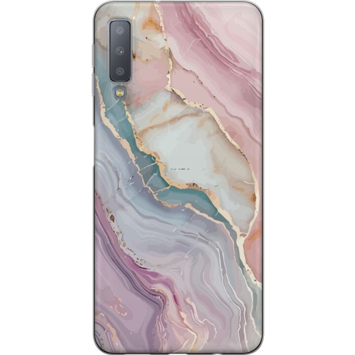 Mobilskal till Samsung Galaxy A7 (2018) med Marmor motiv i gruppen SMARTPHONE & SURFPLATTOR / Mobilskydd / Samsung hos TP E-commerce Nordic AB (A60222)