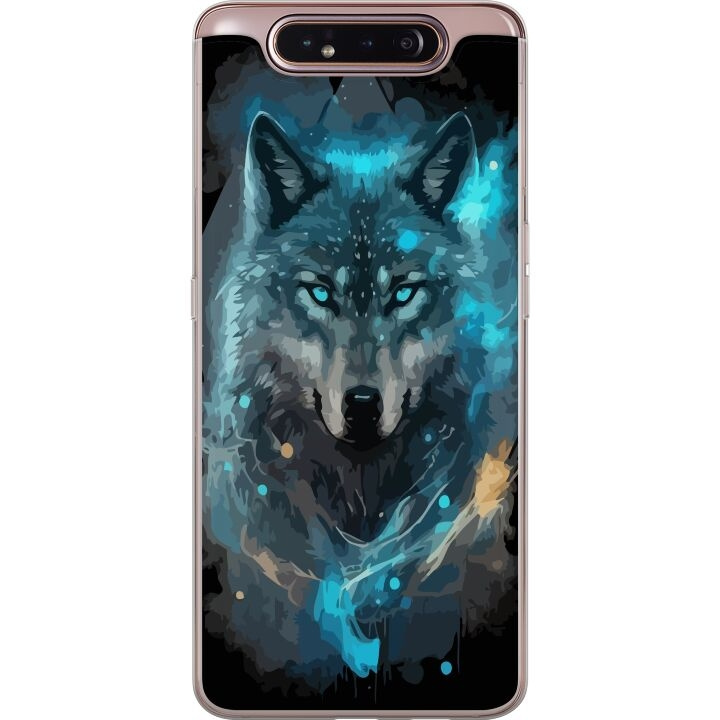 Mobilskal till Samsung Galaxy A80 med Varg motiv i gruppen SMARTPHONE & SURFPLATTOR / Mobilskydd / Samsung hos TP E-commerce Nordic AB (A60232)