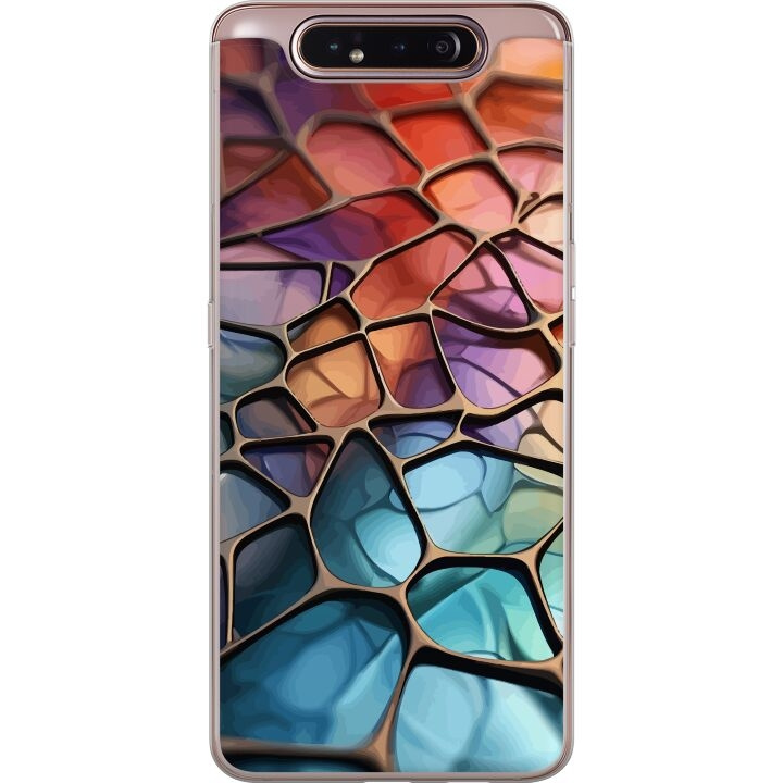 Mobilskal till Samsung Galaxy A80 med Metalliskt mönster motiv i gruppen SMARTPHONE & SURFPLATTOR / Mobilskydd / Samsung hos TP E-commerce Nordic AB (A60237)