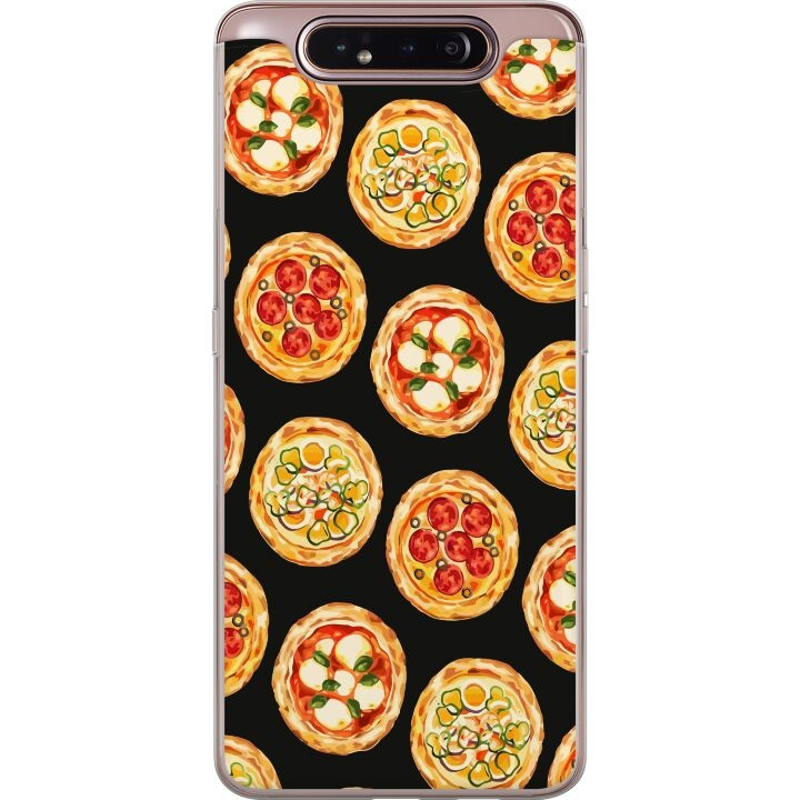 Mobilskal till Samsung Galaxy A80 med Pizza motiv i gruppen SMARTPHONE & SURFPLATTOR / Mobilskydd / Samsung hos TP E-commerce Nordic AB (A60240)