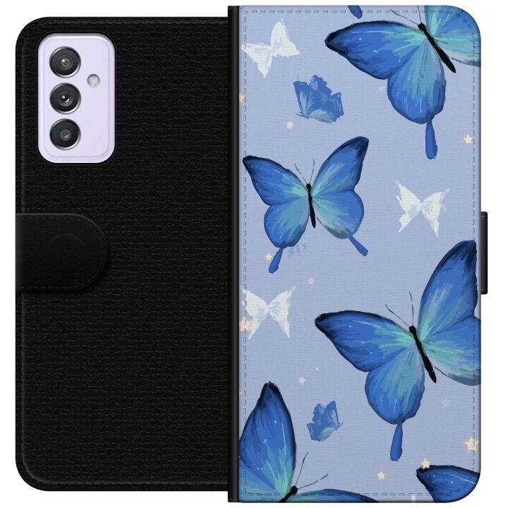 Plånboksfodral till Samsung Galaxy A82 5G med Blå fjärillar motiv i gruppen SMARTPHONE & SURFPLATTOR / Mobilskydd / Samsung hos TP E-commerce Nordic AB (A60270)