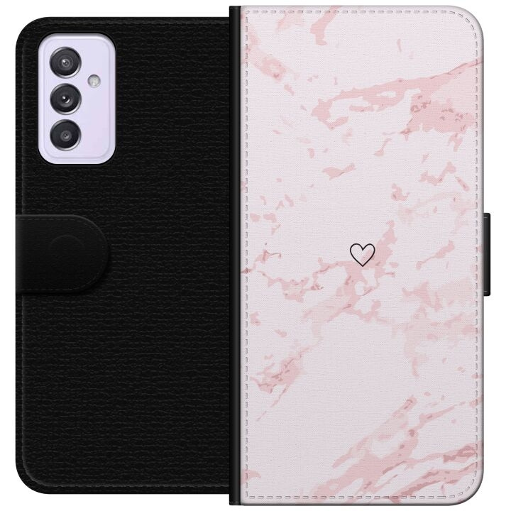 Plånboksfodral till Samsung Galaxy A82 5G med Rosa Hjärta motiv i gruppen SMARTPHONE & SURFPLATTOR / Mobilskydd / Samsung hos TP E-commerce Nordic AB (A60277)