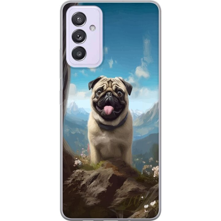 Mobilskal till Samsung Galaxy A82 5G med Glad Hund motiv i gruppen SMARTPHONE & SURFPLATTOR / Mobilskydd / Samsung hos TP E-commerce Nordic AB (A60299)