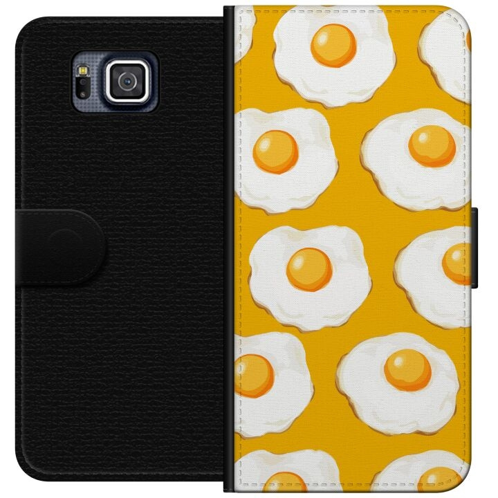 Plånboksfodral till Samsung Galaxy Alpha med Stekt ägg motiv i gruppen SMARTPHONE & SURFPLATTOR / Mobilskydd / Samsung hos TP E-commerce Nordic AB (A60337)