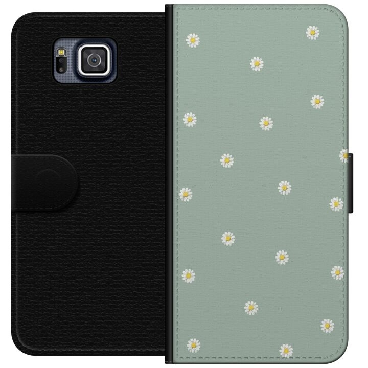 Plånboksfodral till Samsung Galaxy Alpha med Prästkragar motiv i gruppen SMARTPHONE & SURFPLATTOR / Mobilskydd / Samsung hos TP E-commerce Nordic AB (A60339)