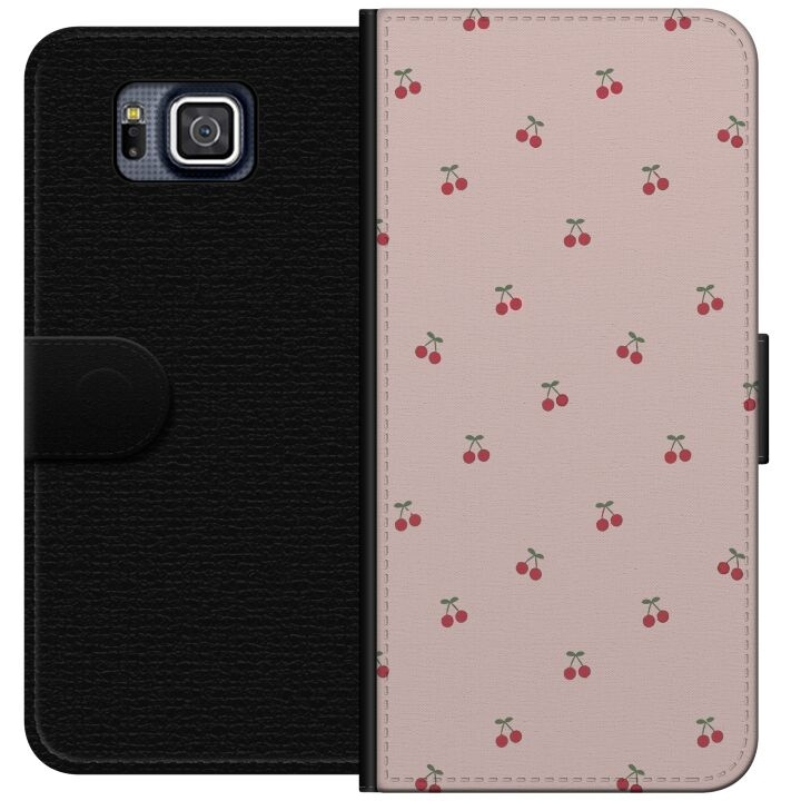 Plånboksfodral till Samsung Galaxy Alpha med Körsbär motiv i gruppen SMARTPHONE & SURFPLATTOR / Mobilskydd / Samsung hos TP E-commerce Nordic AB (A60342)