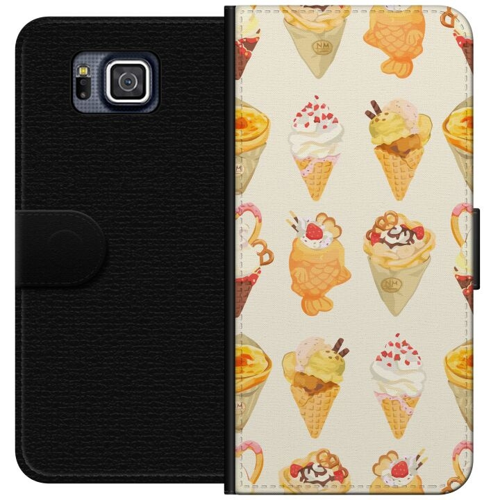Plånboksfodral till Samsung Galaxy Alpha med Glassigt motiv i gruppen SMARTPHONE & SURFPLATTOR / Mobilskydd / Samsung hos TP E-commerce Nordic AB (A60346)