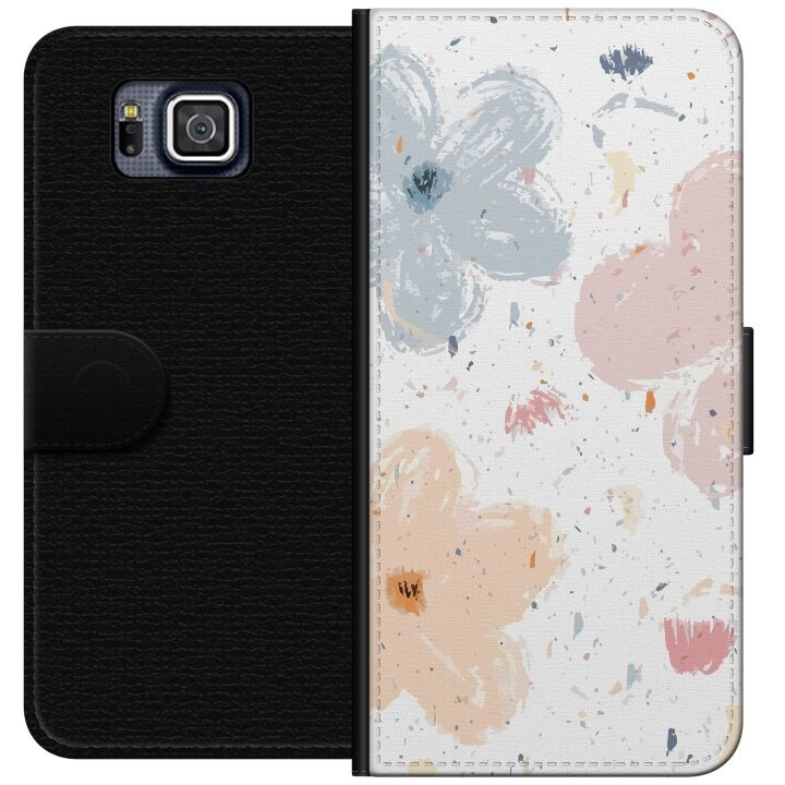 Plånboksfodral till Samsung Galaxy Alpha med Blommor motiv i gruppen SMARTPHONE & SURFPLATTOR / Mobilskydd / Samsung hos TP E-commerce Nordic AB (A60347)