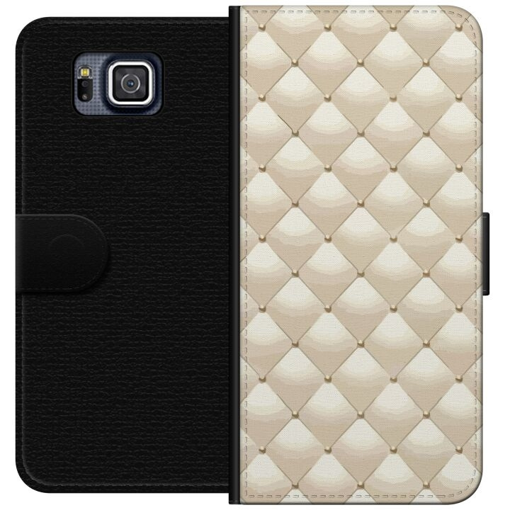 Plånboksfodral till Samsung Galaxy Alpha med Guldglans motiv i gruppen SMARTPHONE & SURFPLATTOR / Mobilskydd / Samsung hos TP E-commerce Nordic AB (A60361)
