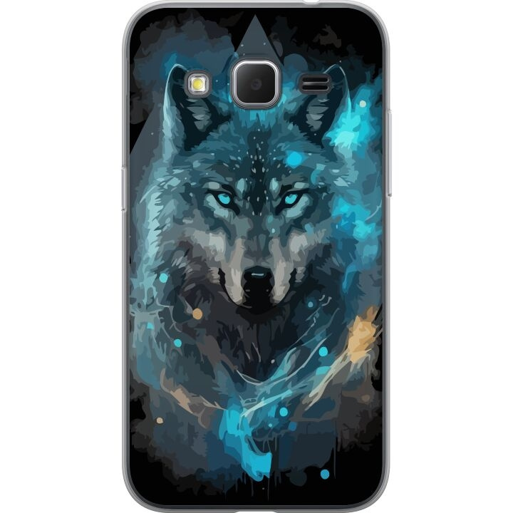 Mobilskal till Samsung Galaxy Core Prime med Varg motiv i gruppen SMARTPHONE & SURFPLATTOR / Mobilskydd / Samsung hos TP E-commerce Nordic AB (A60367)