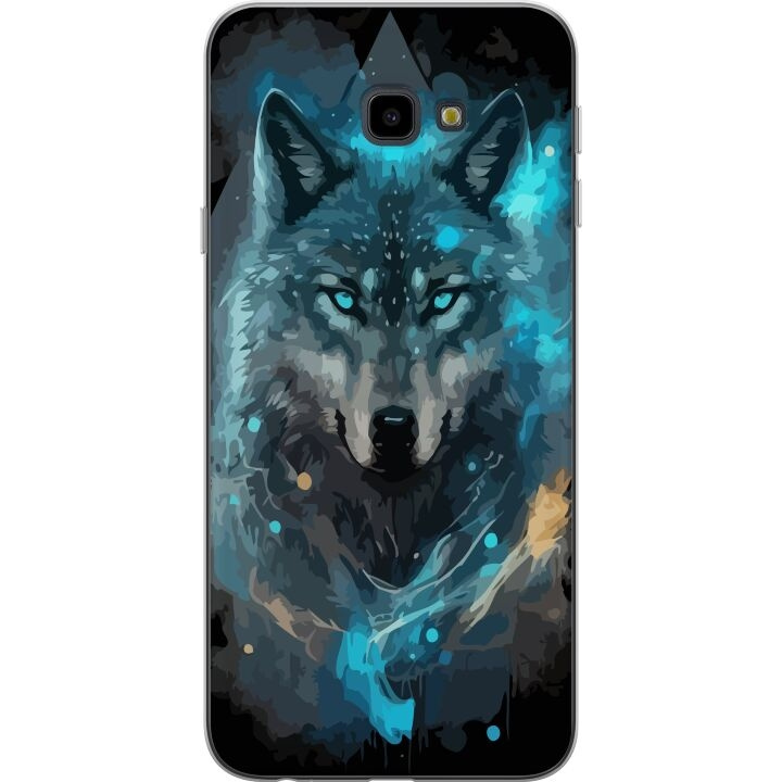 Mobilskal till Samsung Galaxy J4+ med Varg motiv i gruppen SMARTPHONE & SURFPLATTOR / Mobilskydd / Samsung hos TP E-commerce Nordic AB (A60421)