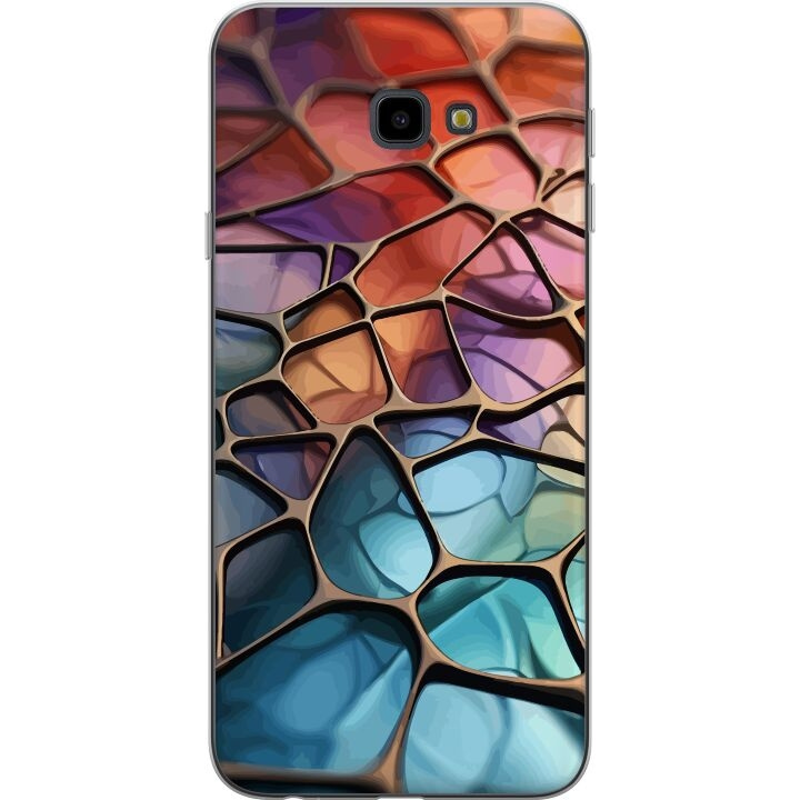 Mobilskal till Samsung Galaxy J4+ med Metalliskt mönster motiv i gruppen SMARTPHONE & SURFPLATTOR / Mobilskydd / Samsung hos TP E-commerce Nordic AB (A60426)