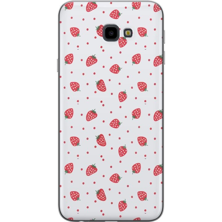 Mobilskal till Samsung Galaxy J4+ med Jordgubbar motiv i gruppen SMARTPHONE & SURFPLATTOR / Mobilskydd / Samsung hos TP E-commerce Nordic AB (A60433)