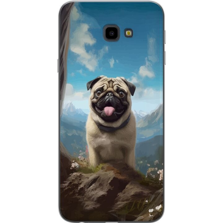 Mobilskal till Samsung Galaxy J4+ med Glad Hund motiv i gruppen SMARTPHONE & SURFPLATTOR / Mobilskydd / Samsung hos TP E-commerce Nordic AB (A60434)