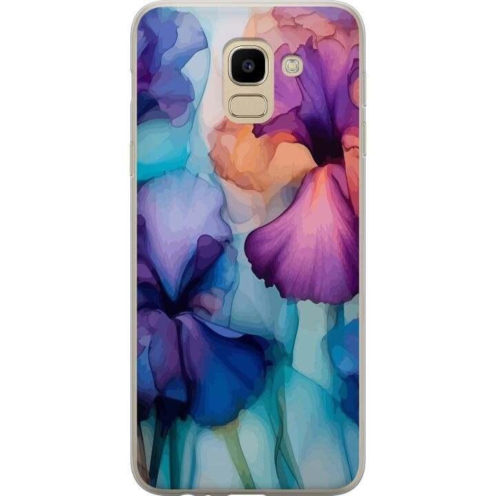 Mobilskal till Samsung Galaxy J6 med Magiska blommor motiv i gruppen SMARTPHONE & SURFPLATTOR / Mobilskydd / Samsung hos TP E-commerce Nordic AB (A60473)