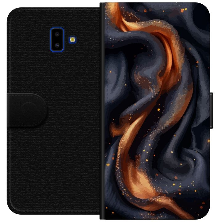 Plånboksfodral till Samsung Galaxy J6+ med Eldigt silke motiv i gruppen SMARTPHONE & SURFPLATTOR / Mobilskydd / Samsung hos TP E-commerce Nordic AB (A60498)