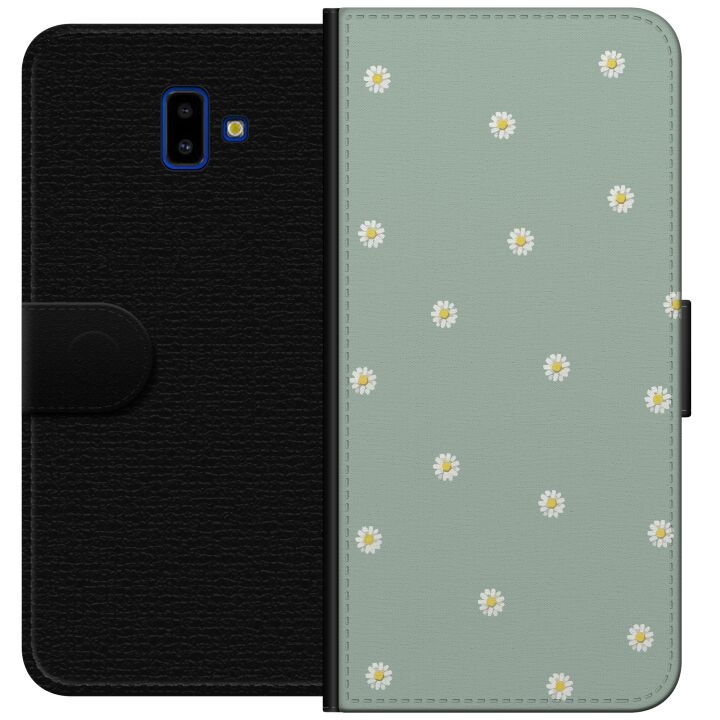 Plånboksfodral till Samsung Galaxy J6+ med Prästkragar motiv i gruppen SMARTPHONE & SURFPLATTOR / Mobilskydd / Samsung hos TP E-commerce Nordic AB (A60501)