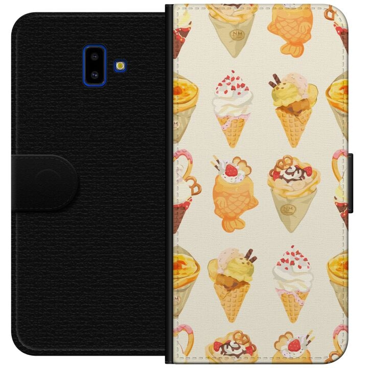 Plånboksfodral till Samsung Galaxy J6+ med Glassigt motiv i gruppen SMARTPHONE & SURFPLATTOR / Mobilskydd / Samsung hos TP E-commerce Nordic AB (A60508)