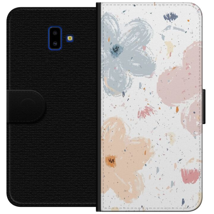 Plånboksfodral till Samsung Galaxy J6+ med Blommor motiv i gruppen SMARTPHONE & SURFPLATTOR / Mobilskydd / Samsung hos TP E-commerce Nordic AB (A60509)
