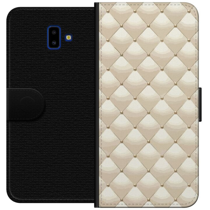 Plånboksfodral till Samsung Galaxy J6+ med Guldglans motiv i gruppen SMARTPHONE & SURFPLATTOR / Mobilskydd / Samsung hos TP E-commerce Nordic AB (A60523)