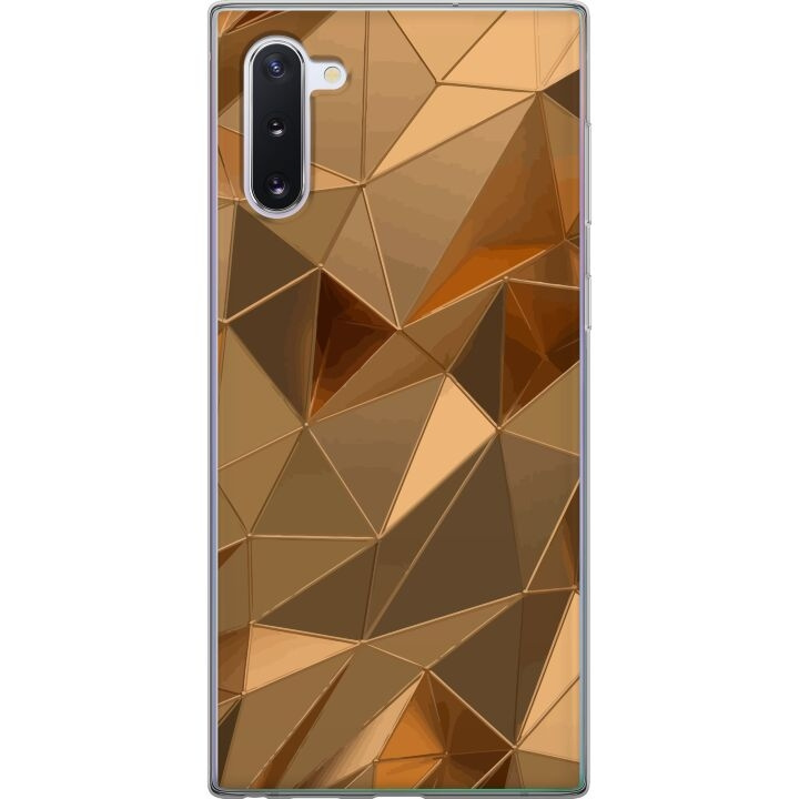 Mobilskal till Samsung Galaxy Note10 med 3D Guld motiv i gruppen SMARTPHONE & SURFPLATTOR / Mobilskydd / Samsung hos TP E-commerce Nordic AB (A60548)