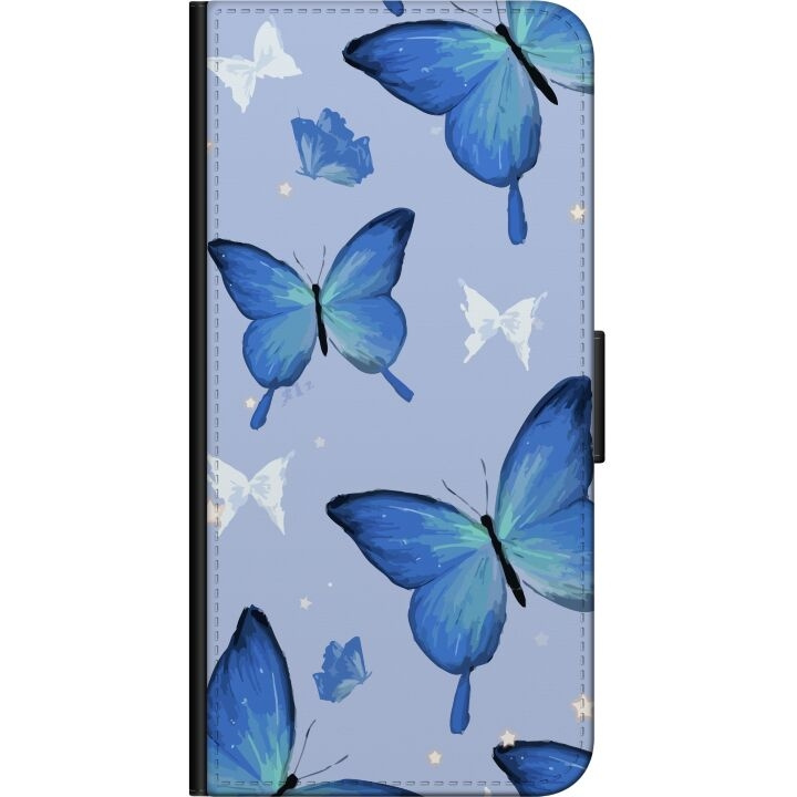Plånboksfodral till Samsung Galaxy Note10 Lite med Blå fjärillar motiv i gruppen SMARTPHONE & SURFPLATTOR / Mobilskydd / Samsung hos TP E-commerce Nordic AB (A60567)