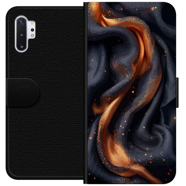 Plånboksfodral till Samsung Galaxy Note10+ med Eldigt silke motiv i gruppen SMARTPHONE & SURFPLATTOR / Mobilskydd / Samsung hos TP E-commerce Nordic AB (A60579)
