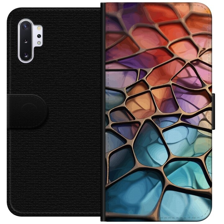 Plånboksfodral till Samsung Galaxy Note10+ med Metalliskt mönster motiv i gruppen SMARTPHONE & SURFPLATTOR / Mobilskydd / Samsung hos TP E-commerce Nordic AB (A60588)