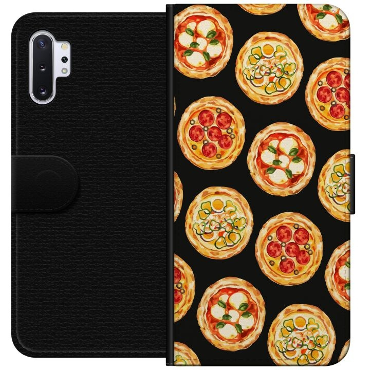 Plånboksfodral till Samsung Galaxy Note10+ med Pizza motiv i gruppen SMARTPHONE & SURFPLATTOR / Mobilskydd / Samsung hos TP E-commerce Nordic AB (A60591)