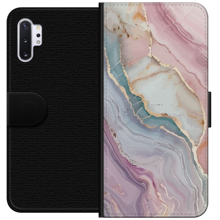Plånboksfodral till Samsung Galaxy Note10+ med Marmor motiv i gruppen SMARTPHONE & SURFPLATTOR / Mobilskydd / Samsung hos TP E-commerce Nordic AB (A60600)