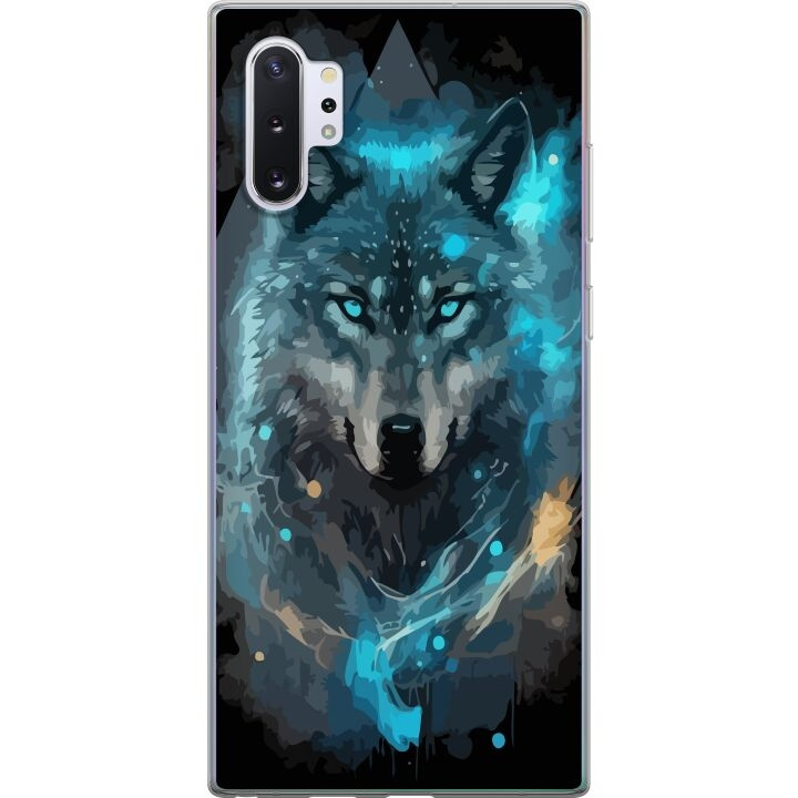 Mobilskal till Samsung Galaxy Note10+ med Varg motiv i gruppen SMARTPHONE & SURFPLATTOR / Mobilskydd / Samsung hos TP E-commerce Nordic AB (A60610)