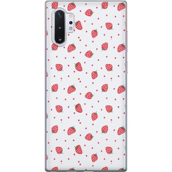 Mobilskal till Samsung Galaxy Note10+ med Jordgubbar motiv i gruppen SMARTPHONE & SURFPLATTOR / Mobilskydd / Samsung hos TP E-commerce Nordic AB (A60622)
