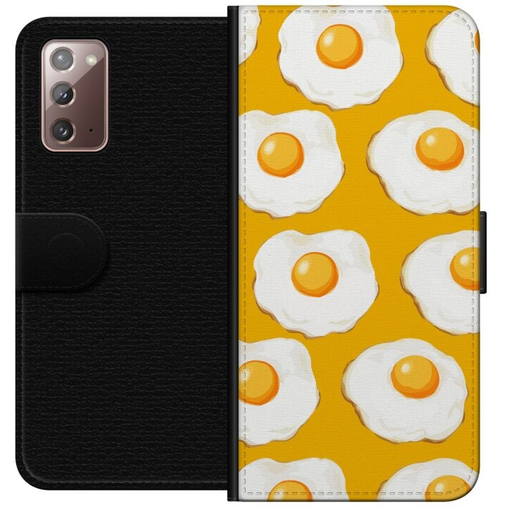 Plånboksfodral till Samsung Galaxy Note20 med Stekt ägg motiv i gruppen SMARTPHONE & SURFPLATTOR / Mobilskydd / Samsung hos TP E-commerce Nordic AB (A60634)