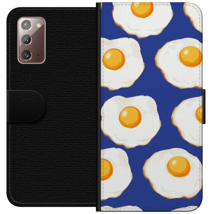Plånboksfodral till Samsung Galaxy Note20 med Stekta ägg motiv i gruppen SMARTPHONE & SURFPLATTOR / Mobilskydd / Samsung hos TP E-commerce Nordic AB (A60638)