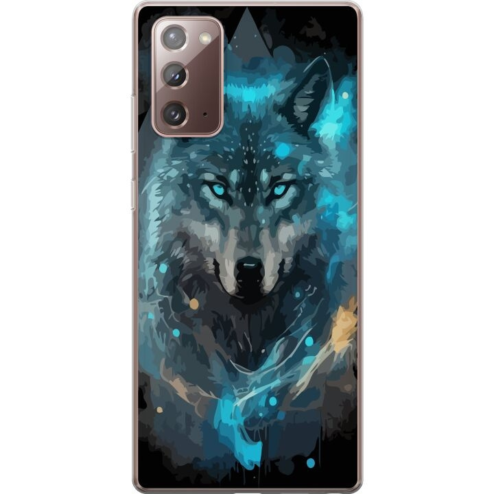 Mobilskal till Samsung Galaxy Note20 med Varg motiv i gruppen SMARTPHONE & SURFPLATTOR / Mobilskydd / Samsung hos TP E-commerce Nordic AB (A60664)