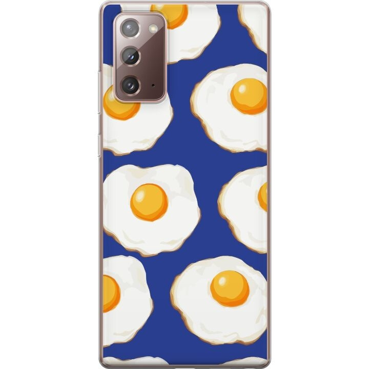 Mobilskal till Samsung Galaxy Note20 med Stekta ägg motiv i gruppen SMARTPHONE & SURFPLATTOR / Mobilskydd / Samsung hos TP E-commerce Nordic AB (A60665)