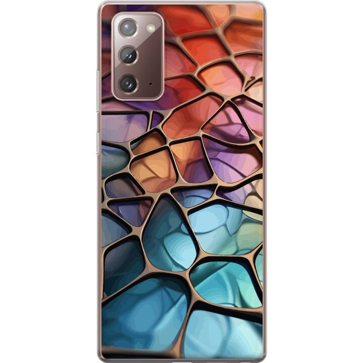 Mobilskal till Samsung Galaxy Note20 med Metalliskt mönster motiv i gruppen SMARTPHONE & SURFPLATTOR / Mobilskydd / Samsung hos TP E-commerce Nordic AB (A60669)