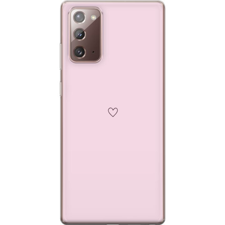 Mobilskal till Samsung Galaxy Note20 med Hjärta motiv i gruppen SMARTPHONE & SURFPLATTOR / Mobilskydd / Samsung hos TP E-commerce Nordic AB (A60678)