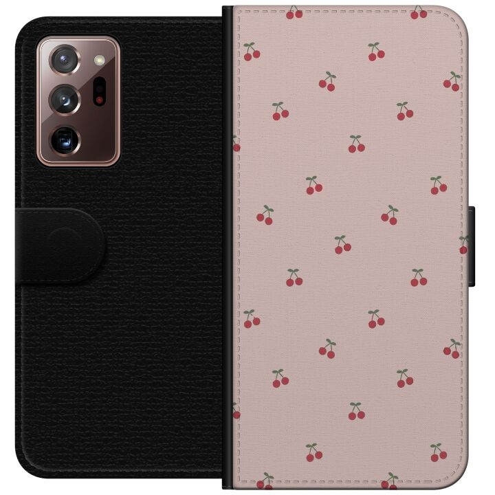 Plånboksfodral till Samsung Galaxy Note20 Ultra med Körsbär motiv i gruppen SMARTPHONE & SURFPLATTOR / Mobilskydd / Samsung hos TP E-commerce Nordic AB (A60693)