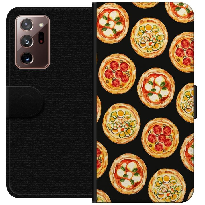 Plånboksfodral till Samsung Galaxy Note20 Ultra med Pizza motiv i gruppen SMARTPHONE & SURFPLATTOR / Mobilskydd / Samsung hos TP E-commerce Nordic AB (A60699)