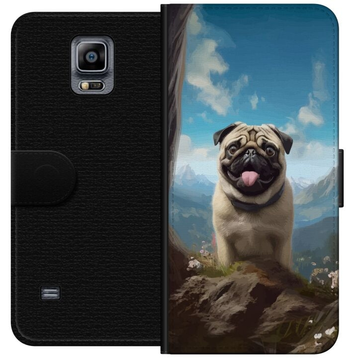 Plånboksfodral till Samsung Galaxy Note 4 med Glad Hund motiv i gruppen SMARTPHONE & SURFPLATTOR / Mobilskydd / Samsung hos TP E-commerce Nordic AB (A60758)